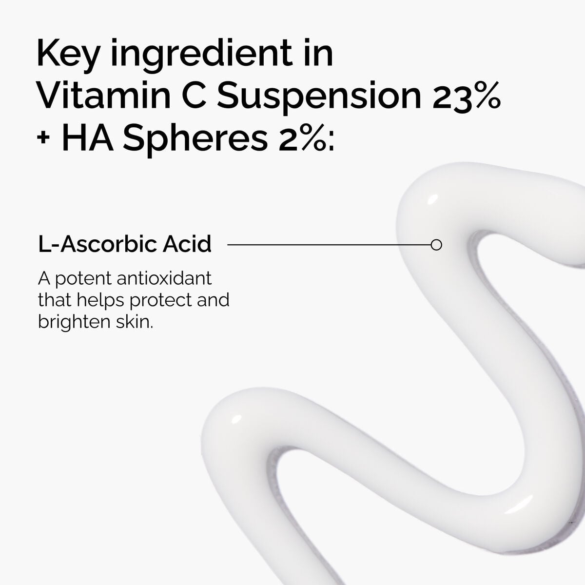 Ingredients of The Ordinary Vitamin C Suspension 23% + HA Spheres 2%